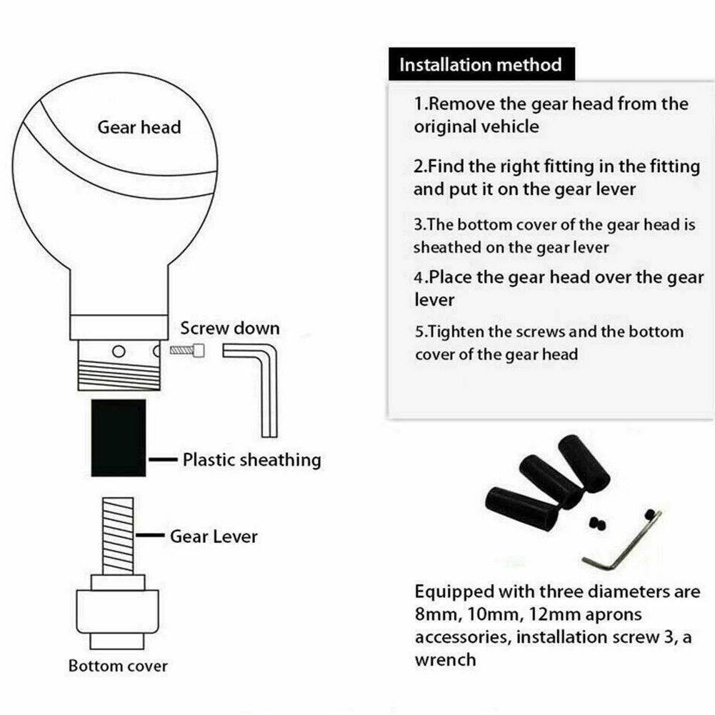 Автомобильная 5-скоростная универсальная кожаная автомобильная ручная ручка