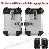 38L Universal Motorcycle Side Box Panniers Luggage Trunk Top Case Storage Saddlebag Tool Carrier Travel Saddle Bag Accessories
