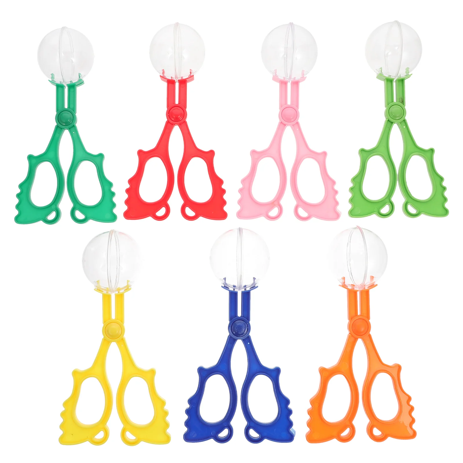 

7 Pcs Insect Scissors Mini Toys Kids Outdoor Clips Plastic Trap Meatball Machine Practical Trapping Kit Bug Clamp Child