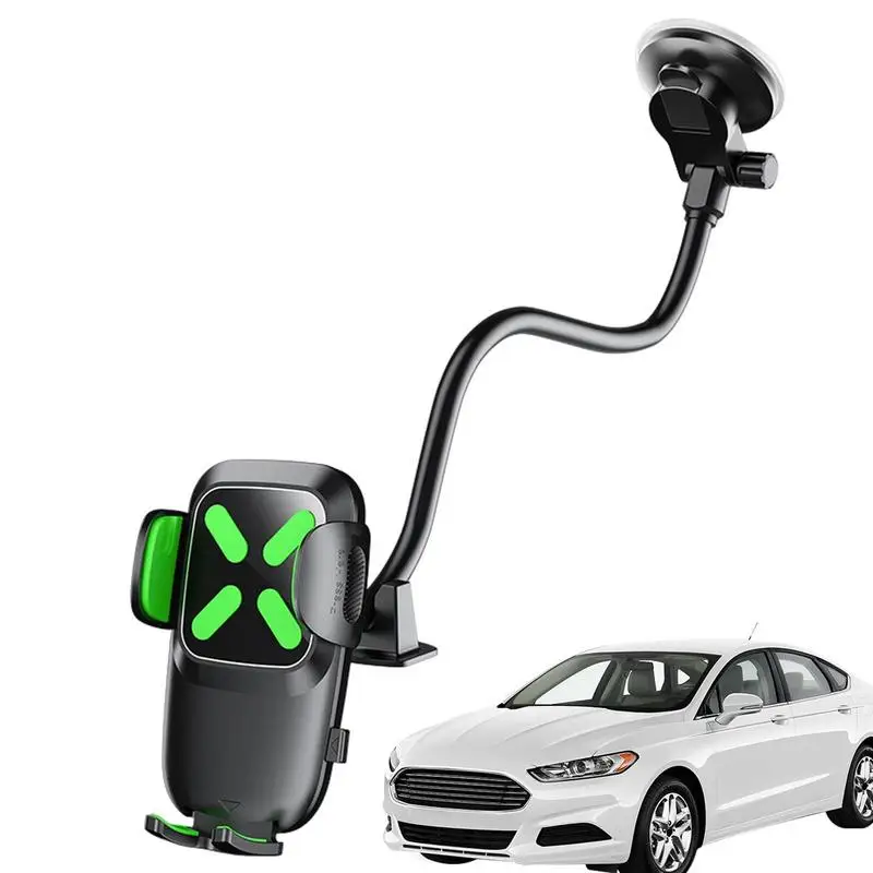 

Car Phone Mount Phone Holder Mount Auto-Clamping Alignment Windshield Dashboard Car Charger For iPhone Samsung