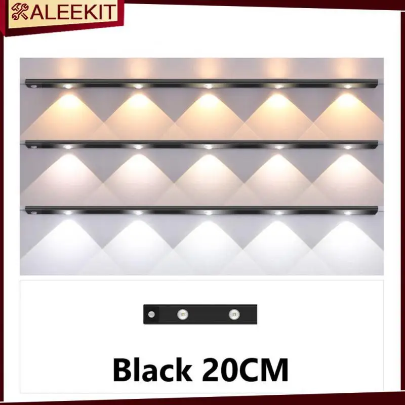 

Motion Sensor Led Lights Wireless For Kitchen Cabinet Bedroom Wardrobe Usb Under Cabinet Lamps Ultra-thin Intelligent Room Decor