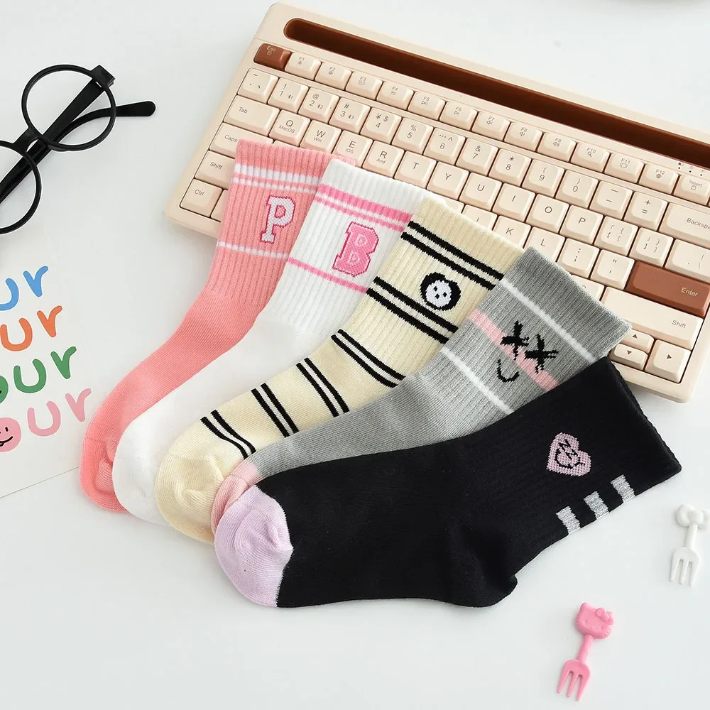 ya осенне-зимние детские хлопковые носки Lumiya упаковка из 5 пар бесшовные