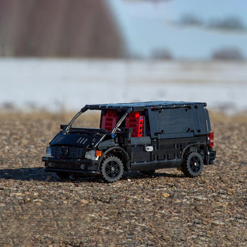 Фото 1248 деталей MOC Mercedes-Benz Vito W638: Техническая модель, конструктор, рождественский подарок, развивающая игрушка для детей, DIY №1