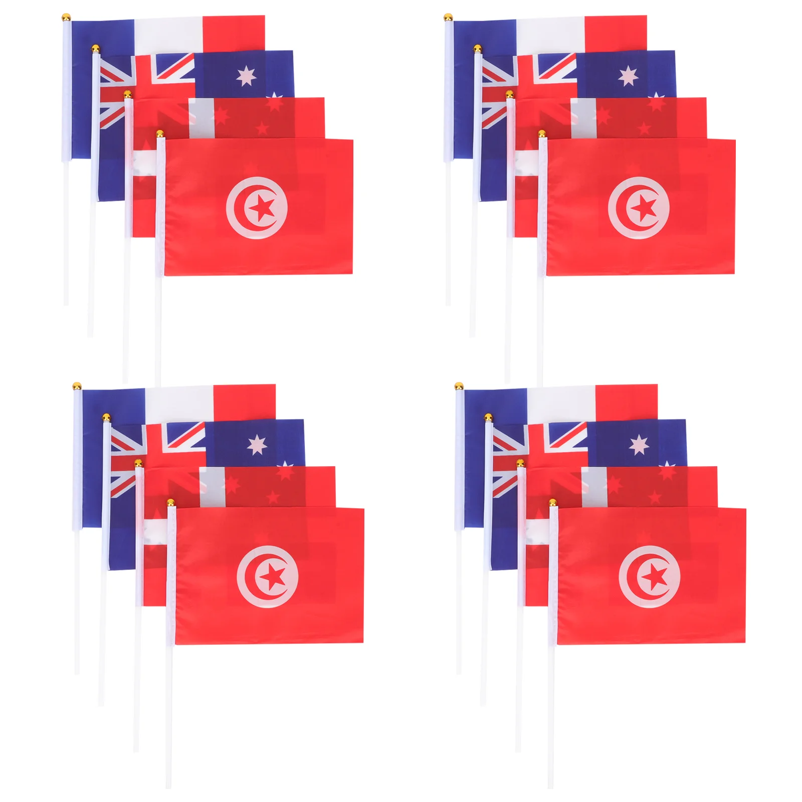 

Flag Flags National Stick Small Mini Country Hand Betsy Ross World Worldwide Handheld Held French Party Australia International