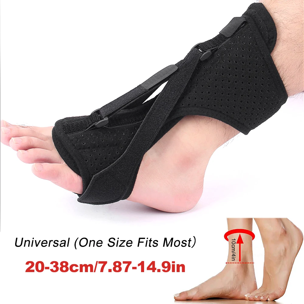 Фото 1 шт. AFO Drop Foot Brace, регулируемая ортопедическая скоба для стопы, восстановление подошвенного фасциита, поддержка шины для ног, предотвращение ортопедического применения №4