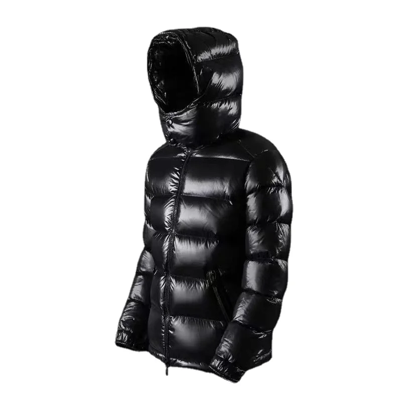 2022 New White Duck Down Men's Hoody Down Jacket Thickened Short Shiny Super Warm In Winter Puffer Jacket Casual Canada Clothing