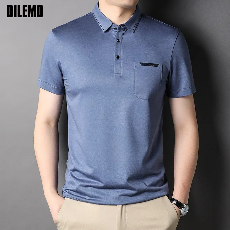 

Top Grade New Brand Designer Polo Shirt Men Short Sleeve Regular Fit Summer Plain Simple Casual Tops Fashions Clothes Men