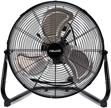 

Fan, 18" High Velocity Industrial Portable Shop Fan with 3 Speed Settings, WindPro18F,Black