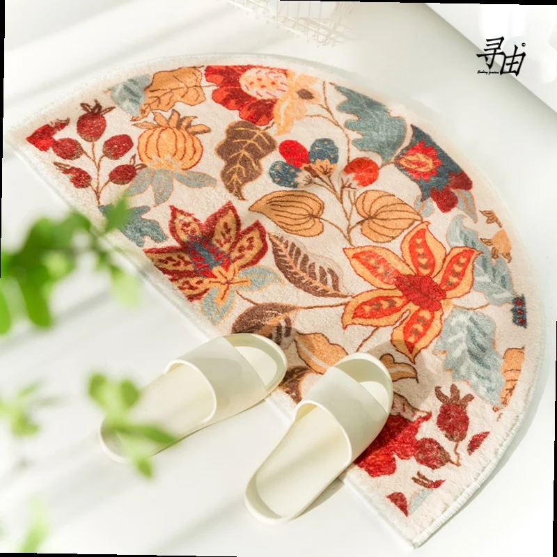 

Новые Цветочные ковры для гостиной, домашний декор, модные легкие Роскошные свежие абстрактные коврики, пасторальная область, полиэстер, мя...