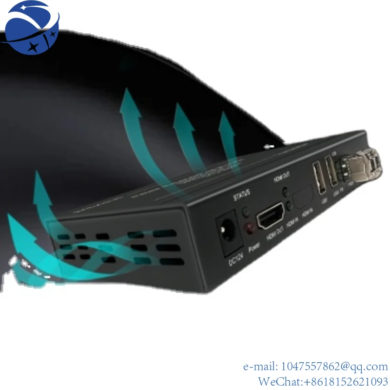 

YunYiBitvisus оптический RS232 EDID USB KVM 10km 4k коаксиальный волоконный конвертер