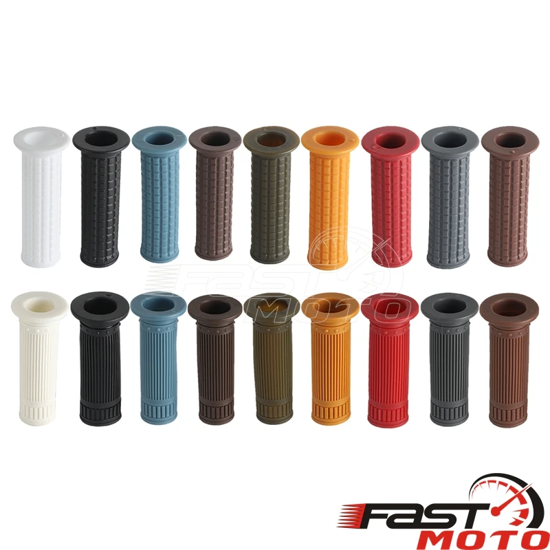 Винтажные мотоциклетные ручки в стиле ретро универсальные резиновые рукоятки