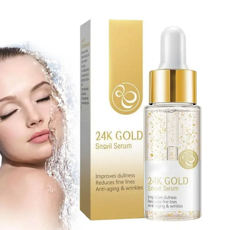 

24k Gold Essence 24K Gold Aging Proof Face Serums Moisturizer Essence For Day And Night Wrinkles Reduction Re-Activate Skin