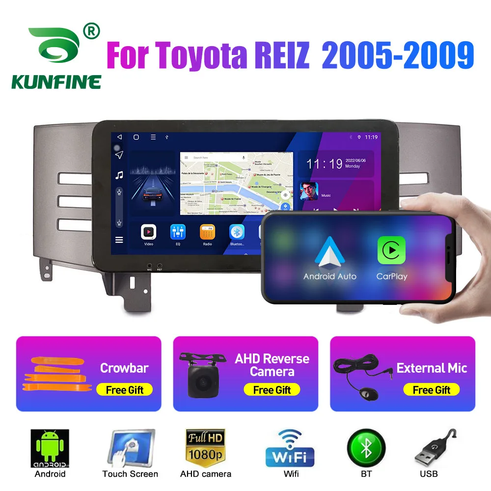 

Android 10.0 Octa Core Car DVD GPS Navigation Player Deckless Car Stereo for Toyota REIZ 2005 2006 2007 2008 2009 Radio Headunit