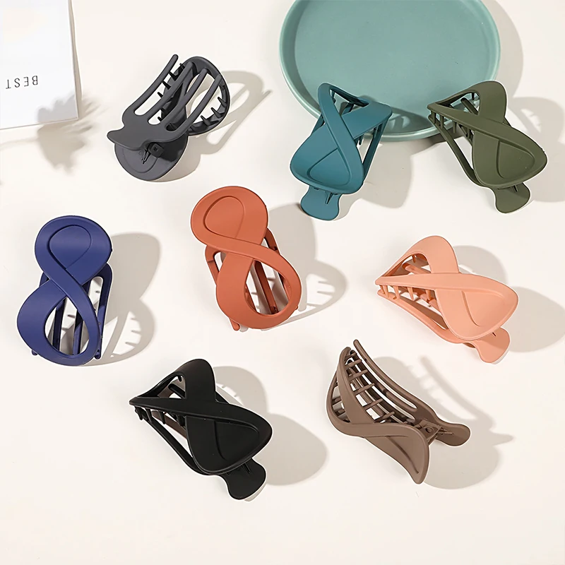 

Fashion Hair Accessories Styling Tool Hairpins Jelly Matte Shark Clip 8-Shape Hair Claws Simple Makeup Headwear Solid Color