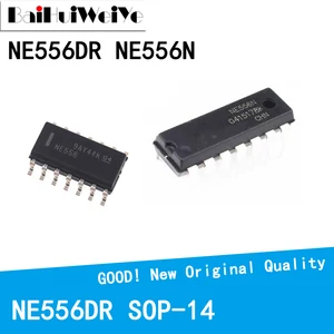 10PCS/LOT NE556N NE556DT NE556DR NE556 Dual Channel Bipolar Timer Chip SOP-14 DIP-14 New Good Quality Chipset