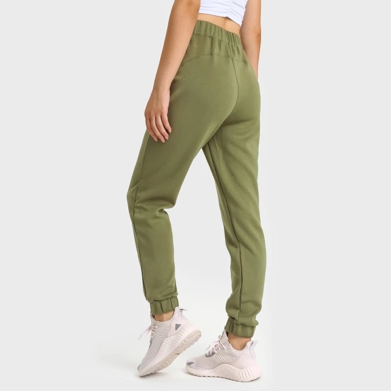 Solid Color Autumn Winter Women Sports Pants Thickened Soft Fitness Comprehensive Training Trousers Jogging Yoga Leggings Pocket