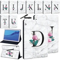 case for huawei mediapad m5 lite 10 1m5 10 8m5 lite 8t3 8 0t3 10 9 6t5 10 10 1 whitemarble print leather tablet stand cover