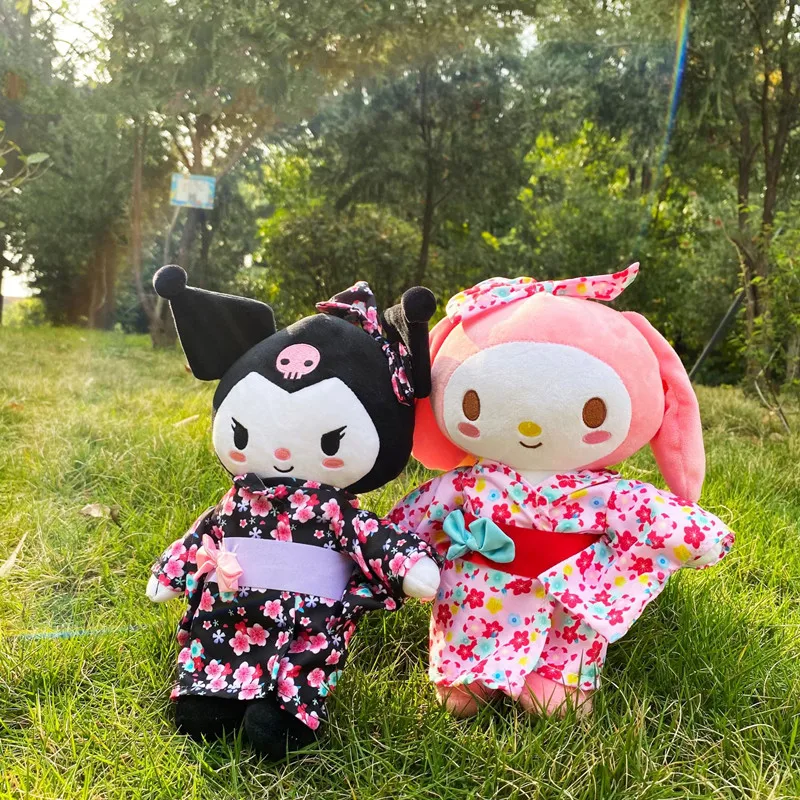 

Новинка 2022, японское кимоно Sanrio Kuromi Melody, плюшевая кукла, Квадратичный Элемент, косплей, детская игрушка, подарок на день рождения для девочек