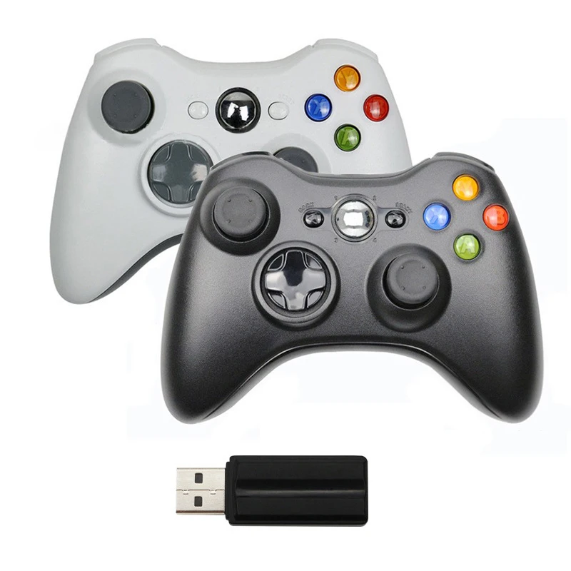 

2.4G Wireless Controller for Xbox 360 Game Console Joysticks for Xbox 360 PC Windows 7 8 10 Joypad with receiver