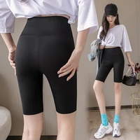 high waist fitness pants five point skinny stretch pants ladies outerwear push up fitness clothing female trousers womens pant