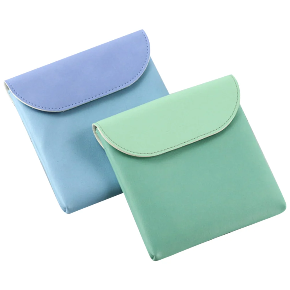 

2pcs Sanitary Napkin Bag Women Menstrual Cup Bag Tampon Storage Bag Sanitary Napkin Organizer