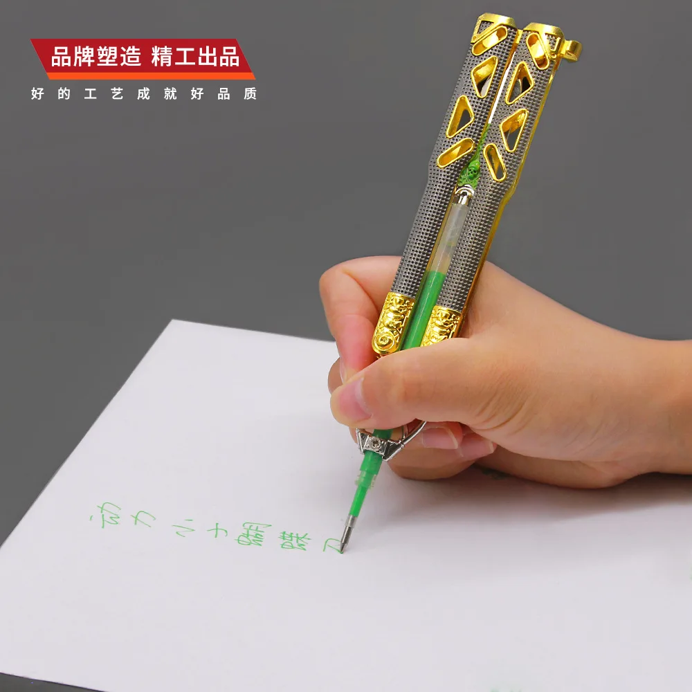 Apex Legends оружие балисонг гелевая ручка металлическое нож-бабочка Коллекционная