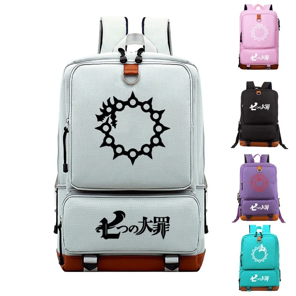 

Anime The Seven Deadly Sins Printing Backpack Men Women Travelling Laptop Bag Teenager Student Schoolbag Outdoor Travel Bag