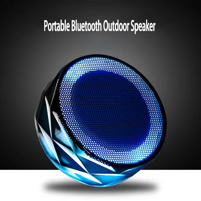 

Миниатюрный портативный Bluetooth-динамик, цветная светодиодная подсветка, USB цилиндрический MP3 беспроводной аудиосабвуфер, с аккумулятором, по...