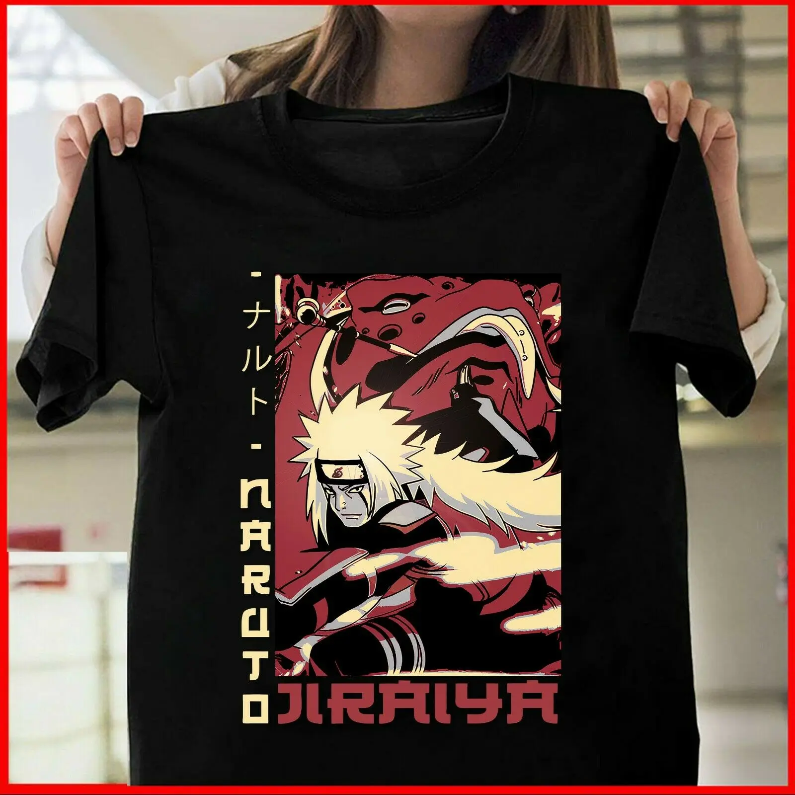 

Распродажа! Винтажная футболка в стиле ретро с рисунком Наруто Джирайя