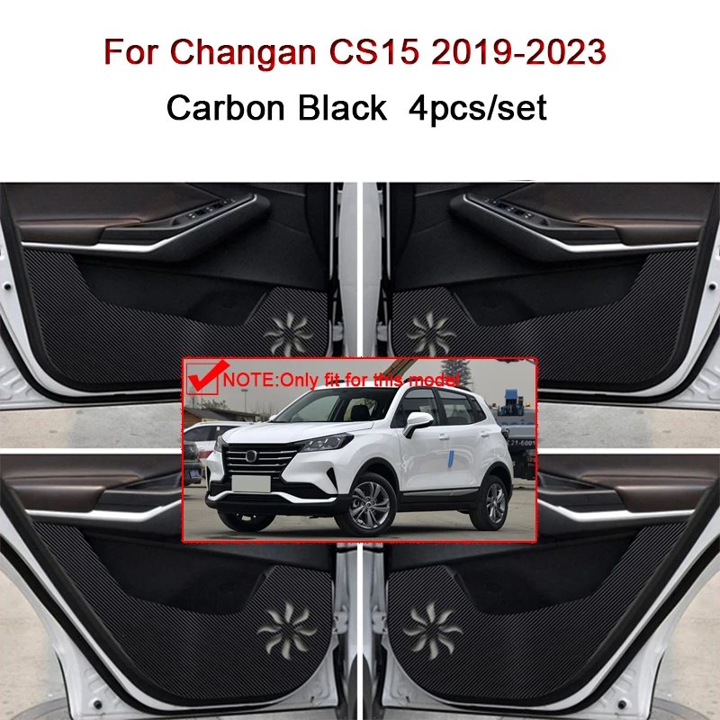 

Подходит для Changan CS15 2019-2023 прокладка против ударов двери автомобиля углеродное волокно кожаная текстура защита от грязи Защитная Наклейка Автомобильные аксессуары