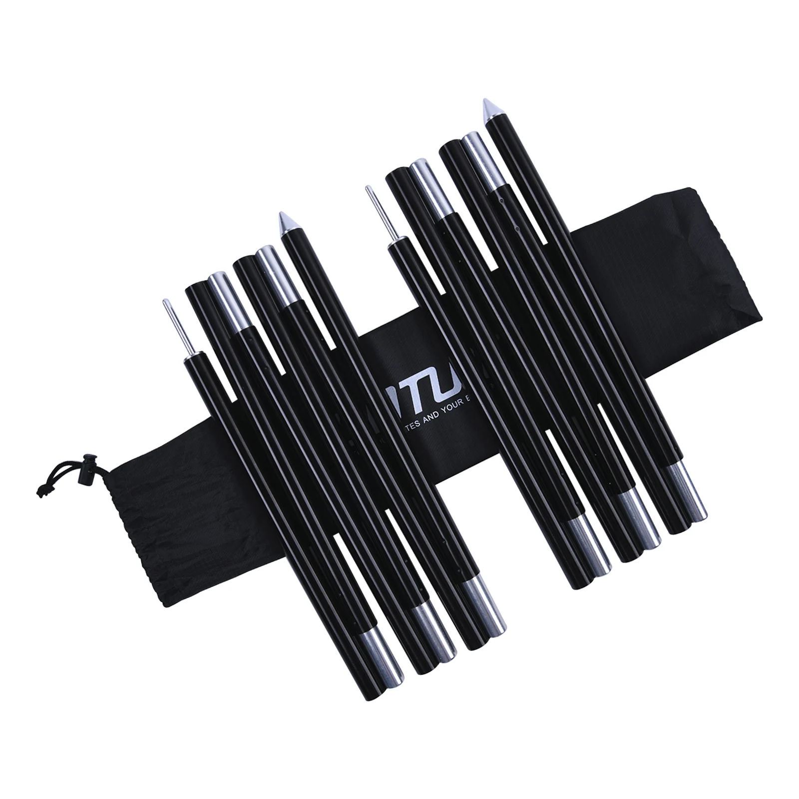 Stick Aluminium Alloy Tent Poles Support Rods Folding Portab