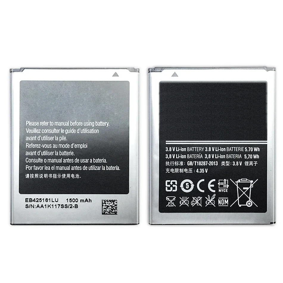 EB 425161 Аккумулятор LU для Samsung Galaxy S2 S3 S4 S5 Mini I8190 I9500 I9300 I9100 I9190 I9000 S GT-I9070 I9 S3mini S4mini код