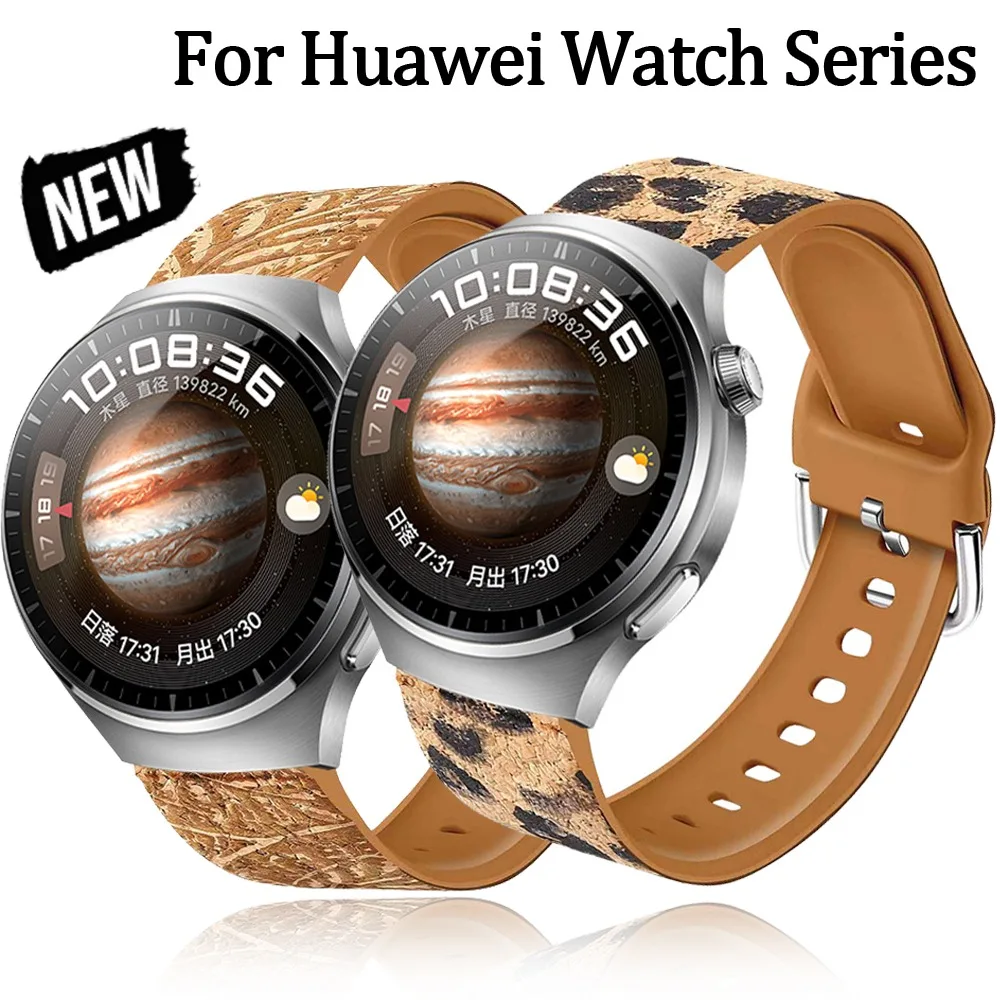 Ремешок 20 мм 22 для Huawei Watch GT5 Pro 46 силиконовый ремешок с древним узором коры HUAWEI GT4 GT3