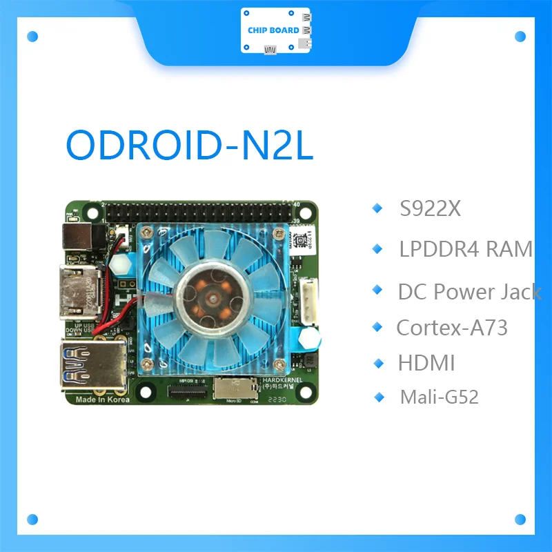 

ODROID N2L макетная плата S922X хардкор Cortex A73 макетный комплект