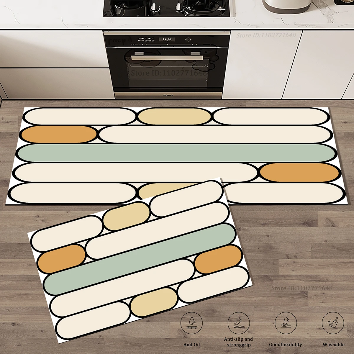 Толстый напольный коврик против усталости впитывающая сетка нескользящий для