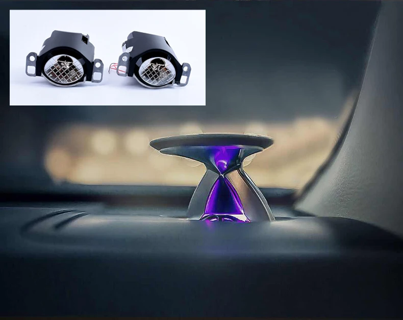 

2021 New Car Audio Speakers With 64 color LED Ambieent Light 3D Rotating Tweeters Car Audio speaker & FOR PRADO