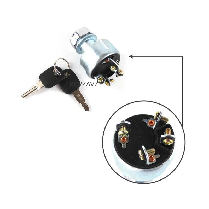 4-проводной переключатель зажигания стартера экскаватора 9G7641 9G-7641 для Caterpillar Cat