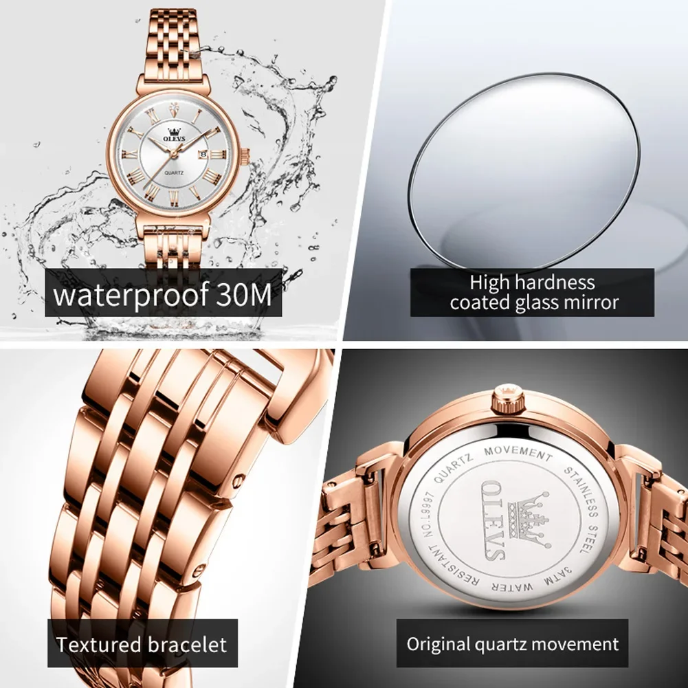 OLEVS женские наручные часы Элитный бренд для женщин элегантный браслет