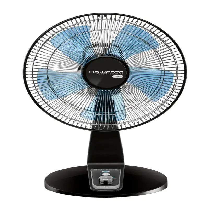 

Turbo Silence Extreme Manual Table Fan, VU2631,12", Blue and Black, Powerful, Quiet