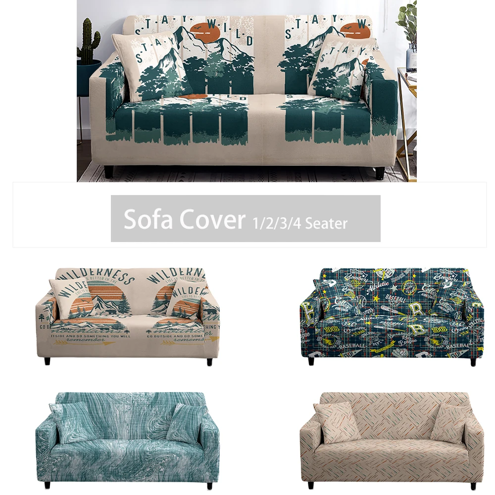 

Painted Cover Sofa L Shape Anti-Dust Corner Shaped Chaise Elastic Sofa Seat Cover Longue Sofa Slipcover 1Pc