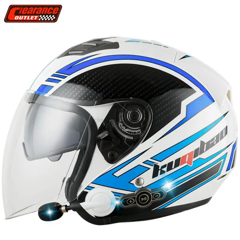 

Мотоциклетный шлем с Bluetooth, защитный шлем на все лицо для мотокросса