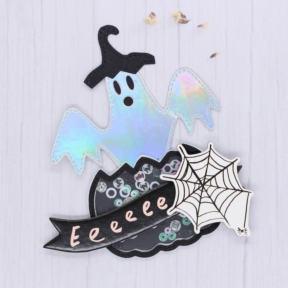 

ZFPARTY Хэллоуин призрак тыква шейкер металлические штампы трафареты для «сделай сам» Скрапбукинг декоративное тиснение «сделай сам» бумажны...