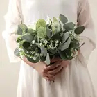 Искусственный лист эвкалипта, искусственная зелень, праздничное украшение сделай сам на Рождество