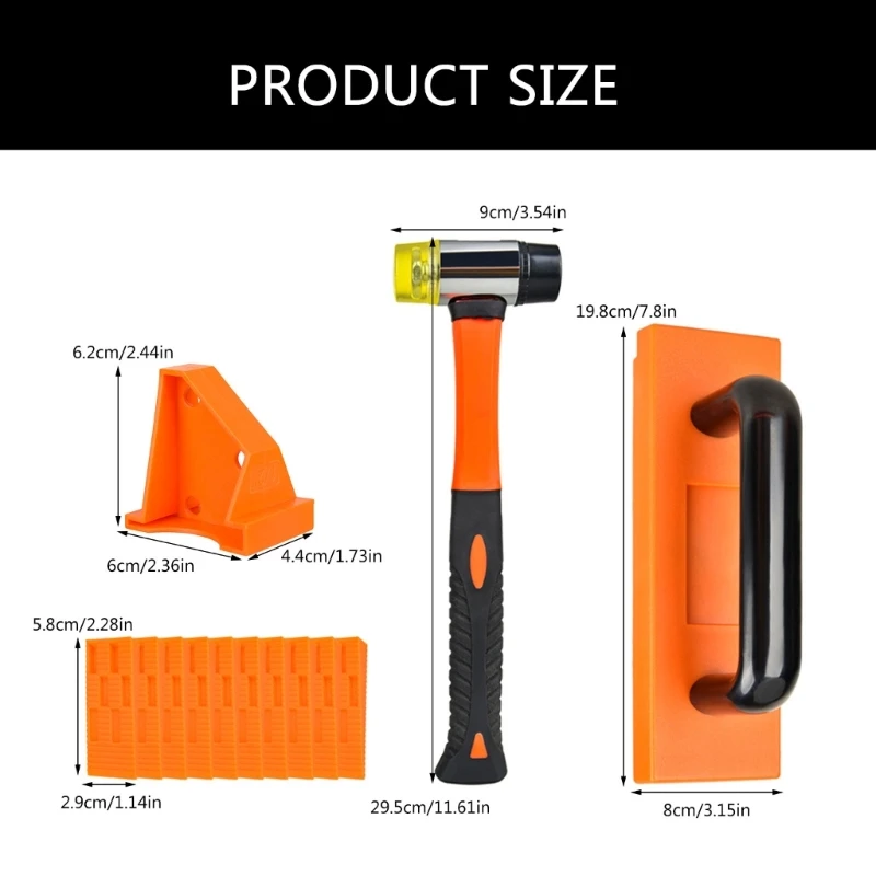 Инструмент для укладки деревянного ламината с проставками Комплект пола