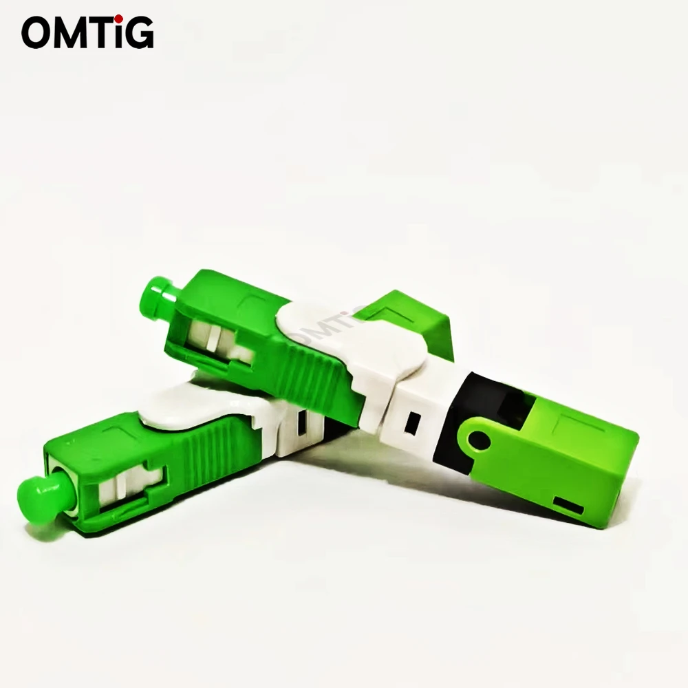 

High quality FTTH ESC250D APC UPC Single-Mode Fiber Optic SC Quick Fast Field Assembly Connector For Drop Cable Free Shipping