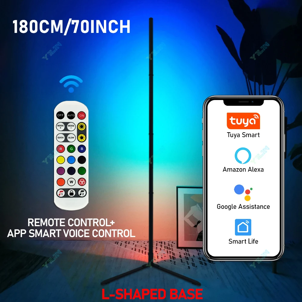 

Умный напольный ночник 180 см RGBIC Tuya