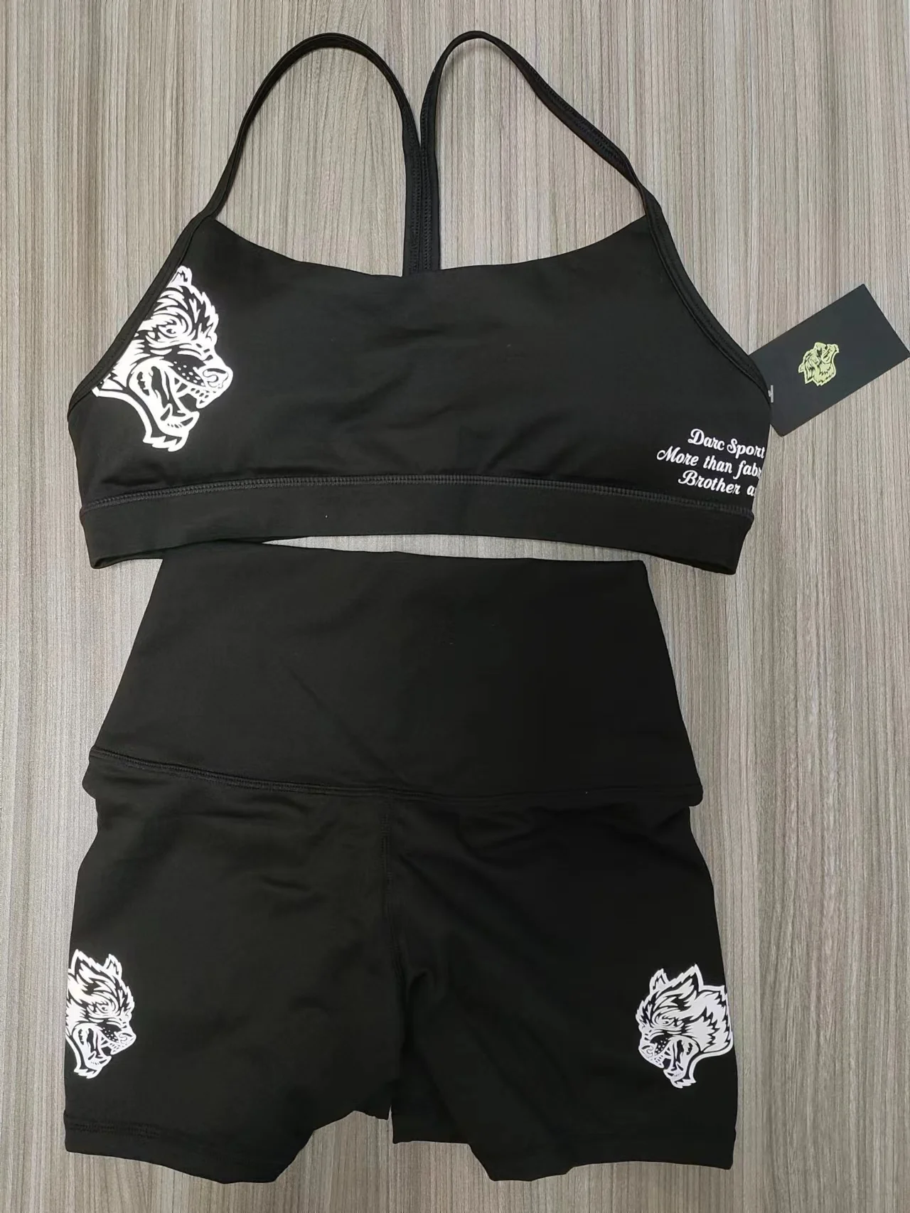 Darc She Sport Bras Womens Wolves Gym Sports Bralette Sexy Crop Top Fitness Workout Push Up Underwear Nude Elastic Clothing