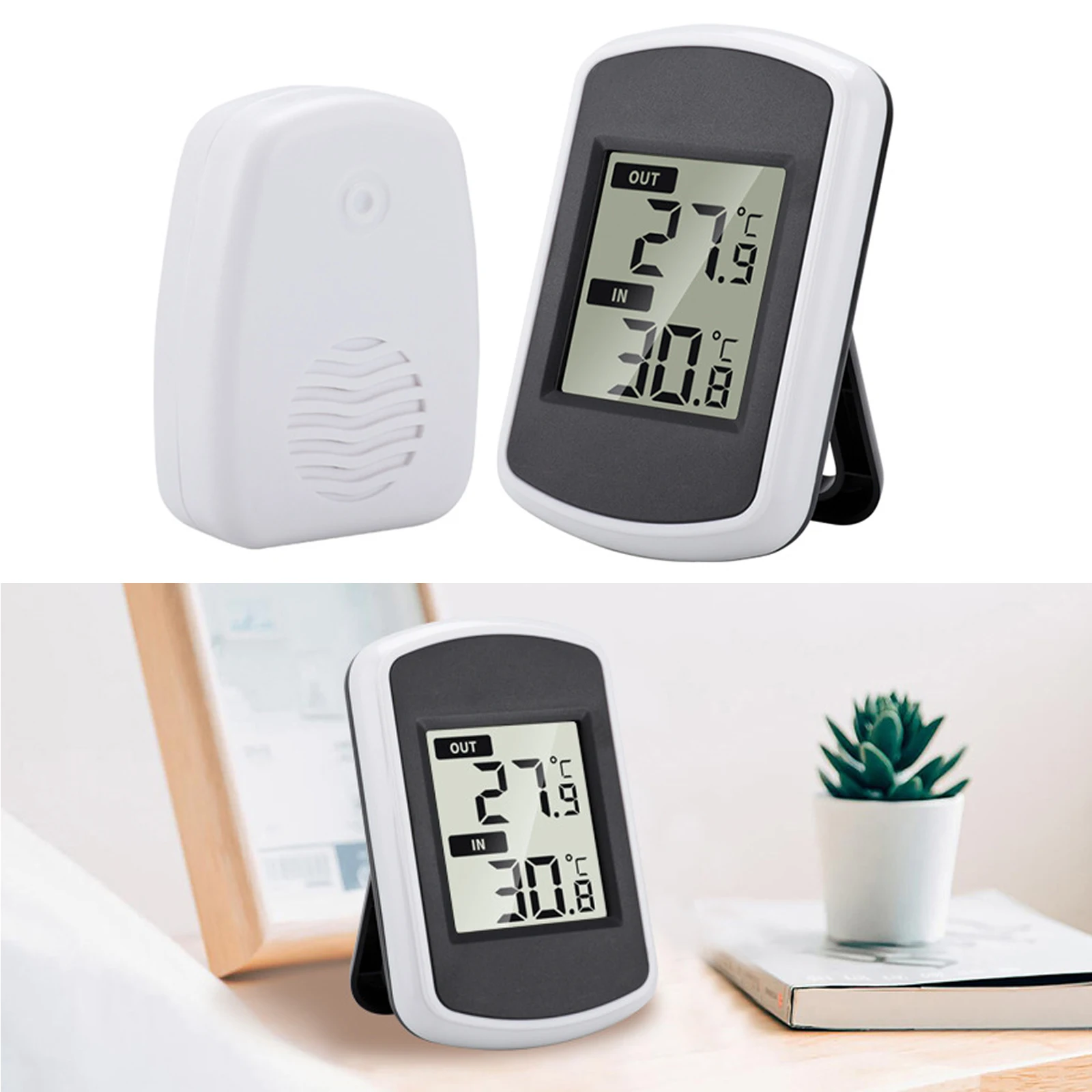 

Беспроводной внутренний и наружный термометр, высокоточный электронный цифровой дисплей, термометр для дома и детской комнаты с датчиком