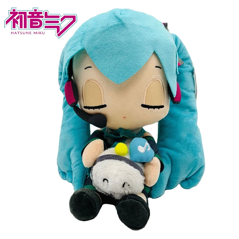 

Музыкальная мягкая плюшевая игрушка Hatsune Miku с кроликом, милая Мику, принцесса, мягкая подушка, куклы, фигурки, милые праздничные подарки для ...