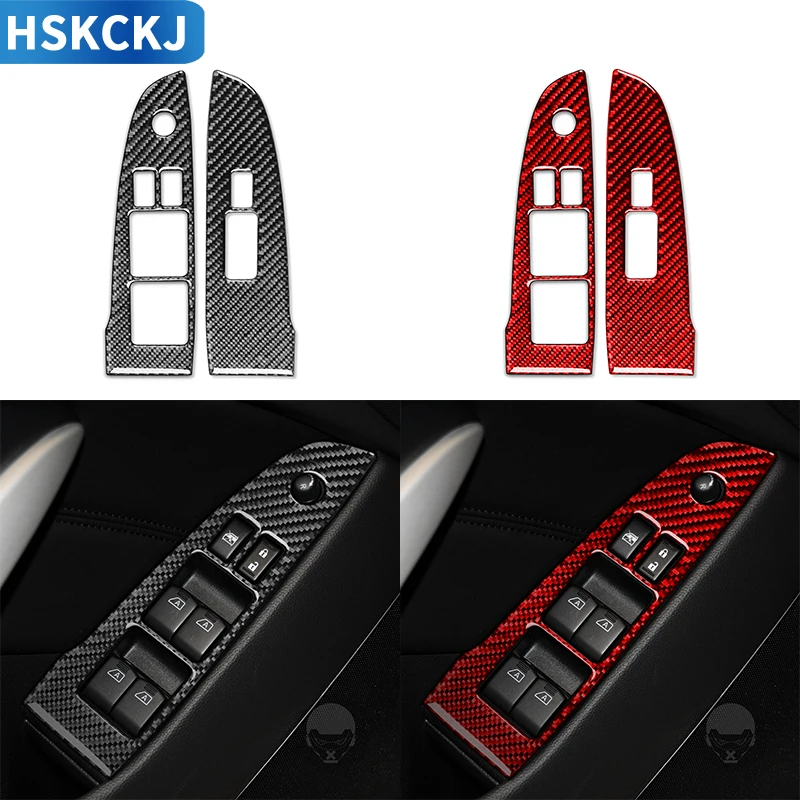 

Внутренняя дверная ручка из углеродного волокна, отделка рамы, аксессуары для интерьера, Стайлинг, украшение автомобиля для Infiniti G37 2007-2013 Q60 ...